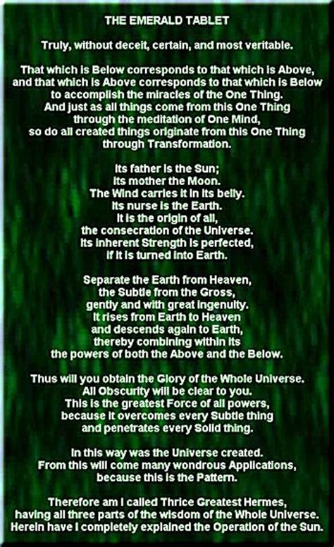 isaac newton emerald tablet translation.